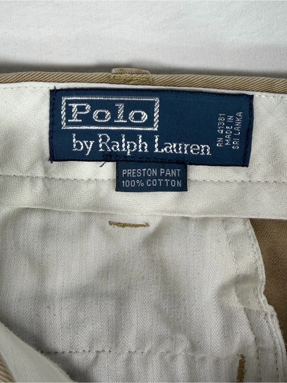 Polo by Ralph Lauren Tan Chino Pants